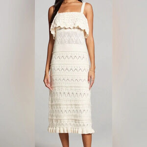 Saltwater Luxe NWT Crochet MIDI Dress Size Small